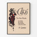 Poster vintage 'Clips The New Weekly' disegno donna elegante in rosso
