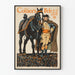 Poster vintage Collier's 1908 - Soldato e Cavallo