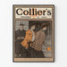 Poster vintage Collier's 1903 stile art déco
