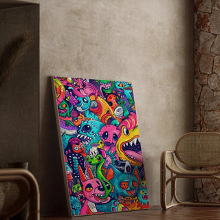 Tableau Pop Art- Explosion Chromatique | Reproduction Tableau Décoration murale affiche copie