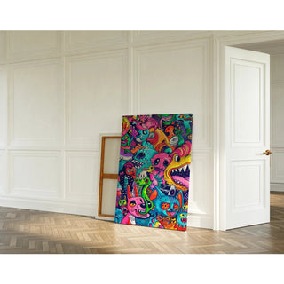 Tableau Pop Art- Explosion Chromatique | Reproduction Tableau Décoration murale affiche copie