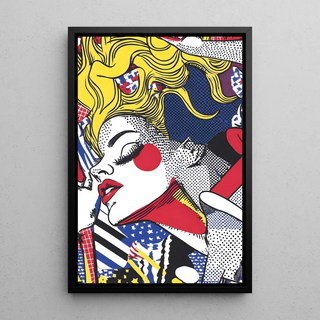 Tableau Pop Art, intitulée - Beauté en Mouvement | Reproduction Tableau Décoration murale affiche copie