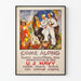 Vintage US Navy Poster South America Discovery
