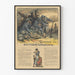 Poster vintage Soldati che scrivono la Storia 1918