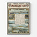 Poster Vintage Compagnie Générale de Navigation Lac Léman 1887