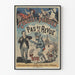 Vintage-Poster Konzert Pariser Keine Revue Wanddekoration