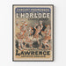 Poster vintage Passeggiata del concerto dell'orologio - Compagnia Lawrence