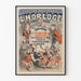 Poster vintage Passeggiata del concerto dell'orologio sugli Champs-Élysées