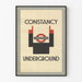 Vintage-Poster London Underground Constancy Grafikdesign