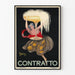 Vintage-Poster Contratto Champagner - Elegante Wanddekoration