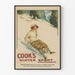 Vintage-Sportposter für den Winter im Rodeln – Wanddekoration