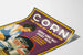Vintage-Werbeplakat zum Thema Mais - Retro-Wanddekoration