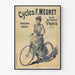 Vintage-Poster Cycles F. Mégret - Retro-Wanddekoration Paris