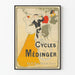 Vintage-Werbeplakat für Fahrräder Médinger