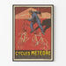 Vintage-Dekorationsposter Cycles Météore