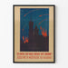 Military Propaganda Poster with Burning Church