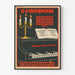 Vintage-Poster Klavier D.J. Bosman – Wanddekoration klassische Musik
