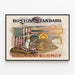 Vintage-Poster Boston Standard - Historische amerikanische Wanddekoration — gerahmtes Bild an der Wand