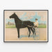 Poster Dan Patch Cavallo da corsa al sulky — quadro incorniciato alla parete