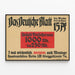 Vintage Poster Das Deutsche Blatt - German Advertisement in Black and Red — framed artwork on a wall