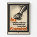 World War Propaganda Poster - Illustration of Fist of Steel and German Text