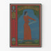 Vintage-Wandposter Dekoration Das Neue Universum Frau und Sterne