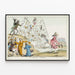 Poster antico De Groote Expeditie - Illustrazione satirica storica — quadro incorniciato alla parete