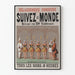 Vintage-Poster DélaSsements Comiques Folgen Sie der Welt Zeitschrift in 20 Bildern