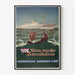 Vintage-Poster der Den Norske Amerikalinje - Norwegian America Line