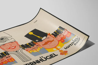 Vintage-Poster Der Feldherrnhügel - Retro-Militärische Wanddekoration — Ansicht des Kunstwerks