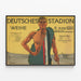 Poster sportivo vintage tedesco - Deutsches Stadion 1913 — quadro incorniciato alla parete