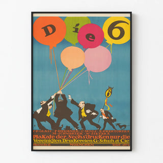 die-6-plakate-der-sechs-drucken-nur-die-vereinigten-druckereien-g-schuh-cie