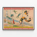 Poster vintage Circo Barnum & Bailey – Acrobati Aerei — quadro incorniciato alla parete