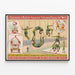 Vintage Barnum & Bailey Poster - Acrobats and Circus Show — framed artwork on a wall