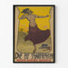 Vintage poster Die Elf Scharfrichter with dancer and yellow contrast