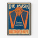Vintage-Musikposter Beethoven Heft Wanddekoration
