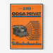 Vintage-Poster Schreibmaschine Orga Privat Wanddekoration