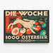 Vintage Poster Die Woche - 1000 Easter Egg Contest — framed artwork on a wall