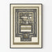 Poster decorativo stile Art Nouveau diploma 25 anni di servizio 1931