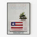 Poster vintage Discover America Worldnet televisione bandiera