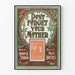 Poster vintage « Don't Forget Your Mother » stile Art Nouveau