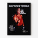 Aufklärungsposter gegen Steroide „Don't Pump Trouble“ – Vintage-Wanddekoration für Fitness