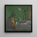 Madame Hessel in ihrem Ankleidezimmer - Édouard Vuillard — gerahmtes Bild an der Wand
