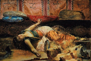 douard Frdric Wilhelm Richter - Oriental Dancer With a Tambourine.webp