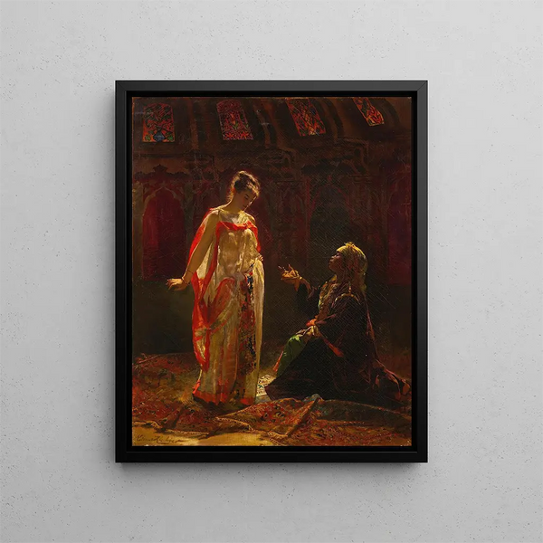 douard Frdric Wilhelm Richter - The Fortune Teller.webp