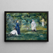 Una parte di croquet - Édouard Manet — quadro incorniciato alla parete