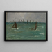 Bateaux à Berck-sur-Mer - Édouard Manet — gerahmtes Bild an der Wand