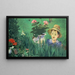 Junge unter Blumen - Édouard Manet — gerahmtes Bild an der Wand