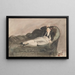 Kopie einer jungen liegenden Frau in spanischer Tracht - Édouard Manet — gerahmtes Bild an der Wand