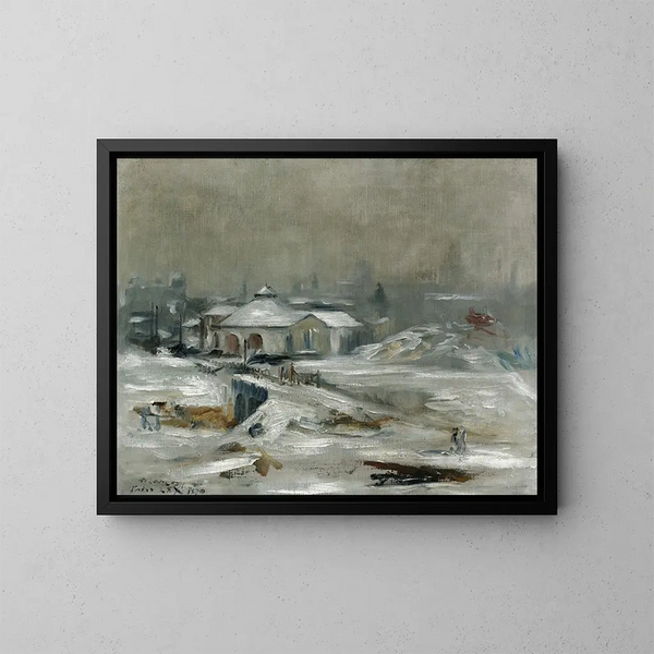Die Bahnstation von Sceaux - Édouard Manet — gerahmtes Bild an der Wand